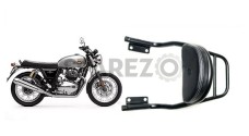 Royal Enfield Interceptor 650cc Rear Luggage Rack and Backrest Cushion Black